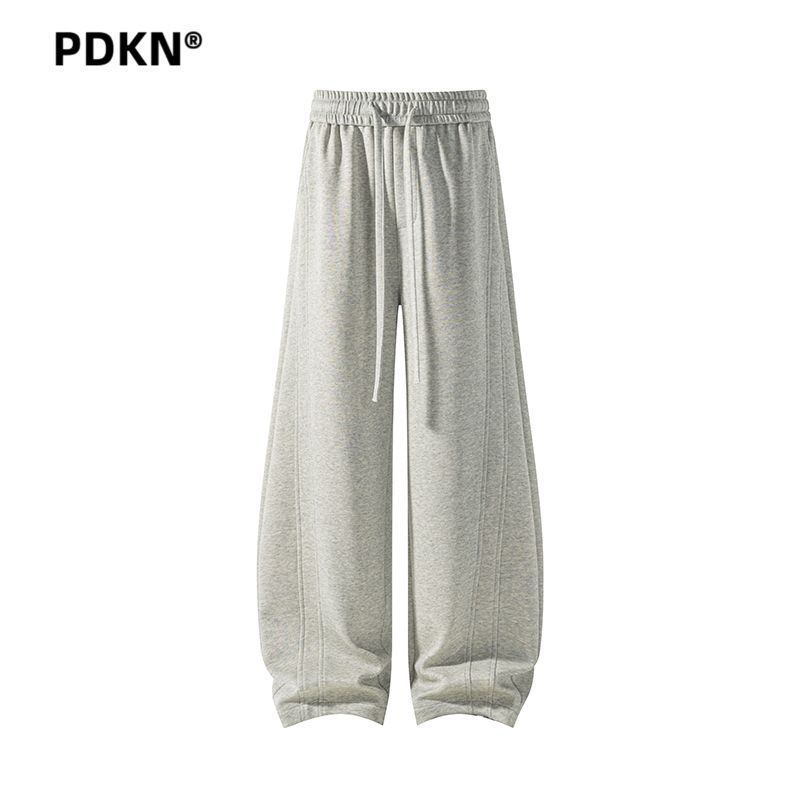 PDKN美式弯刀运动长裤春秋新款宽松直筒宽版垂感阔腿裤卫裤 68元 - 清风线报