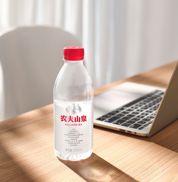 38 农夫山泉长白山天然矿泉水380ml*15瓶*2箱 领30-7劵 - 清风线报