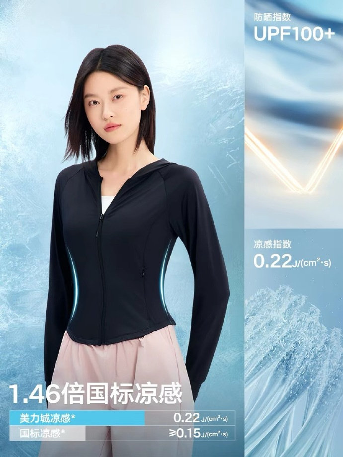 美力城冰丝修身防晒衣 39.81元 - 86线报