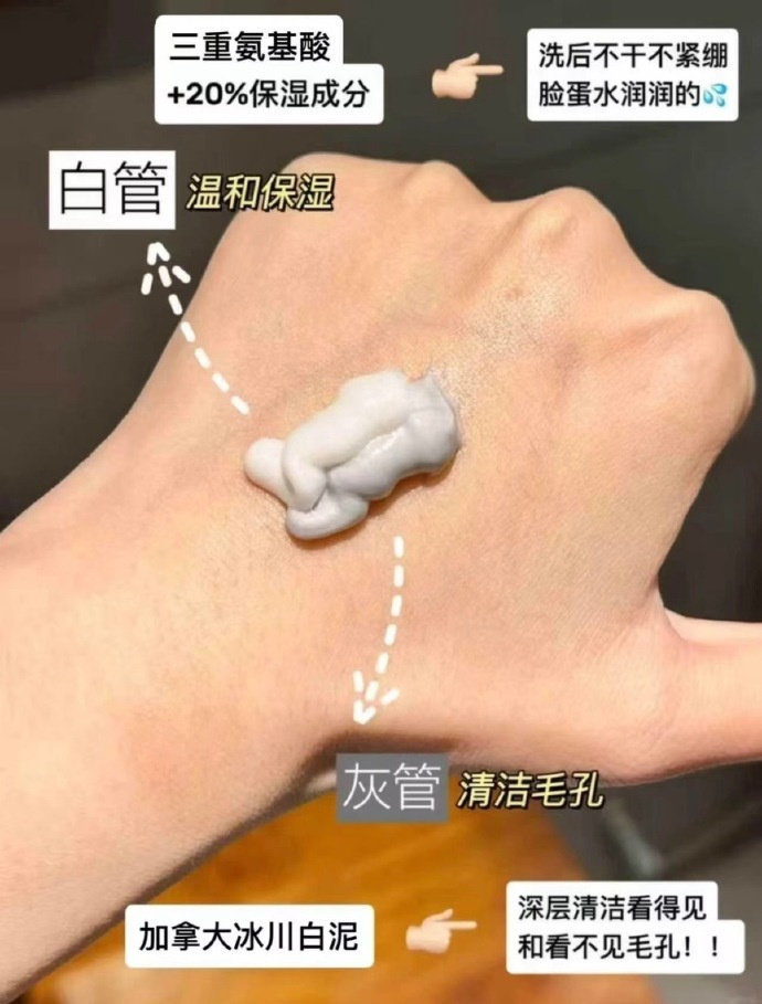 温碧泉加拿大白泥双舱洁面乳100g*2支 40.8元 - 86线报