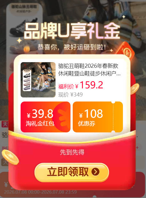 骆驼迪丽热巴同款丑萌鞋 136元 - 86线报