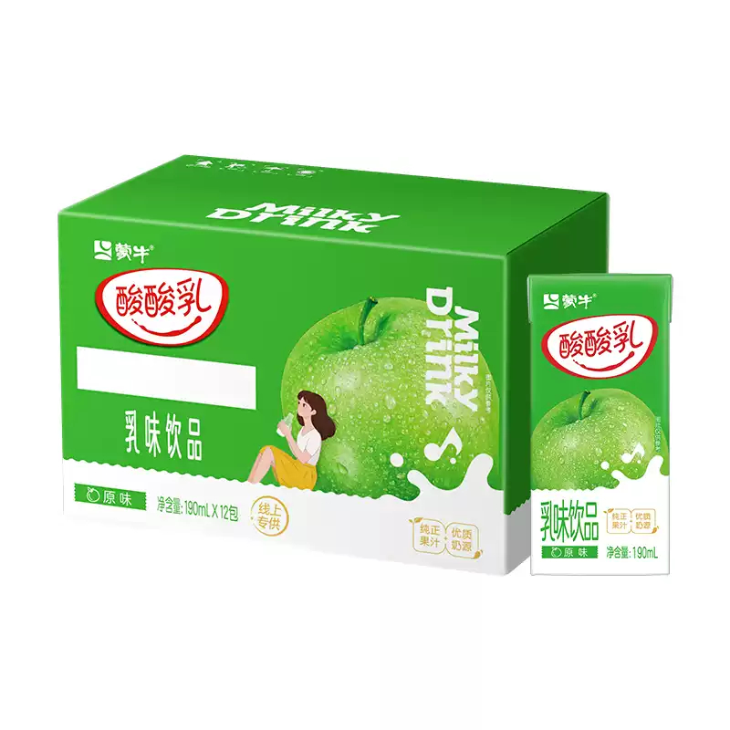 9.01 蒙牛.苗条装原味酸酸乳190ml*12包 折0.75元/包 - 折送网