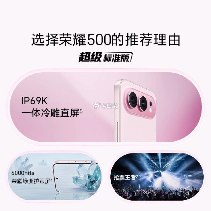 荣耀500 12GB+512GB 2亿像素人像5G手机 8000mAh电池 - 86线报