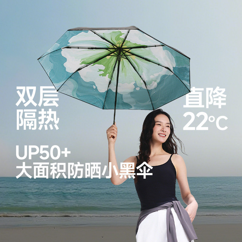 蕉下防晒大花伞双层黑胶防晒UPF2000+ 69元 - 86线报
