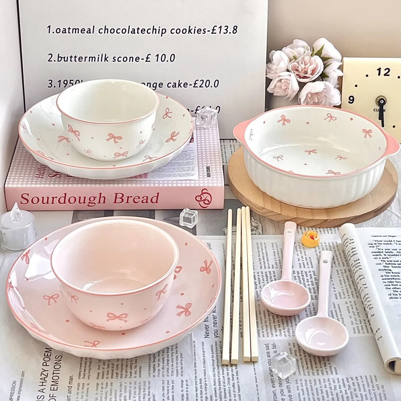 蝴蝶结碗4件套 7.9元 - 线报酷