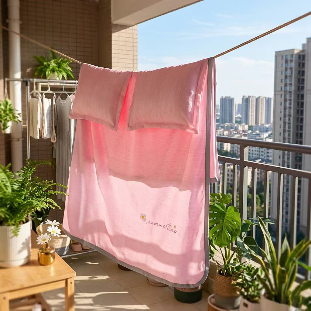 水星家纺床单式绣花冰凉席床单式全套凉席+两个枕套230*245cm 55元 - 86线报