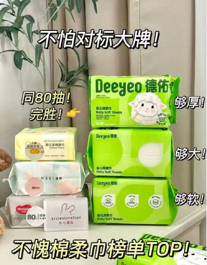 德佑洗脸巾80抽 6元 - 线报酷