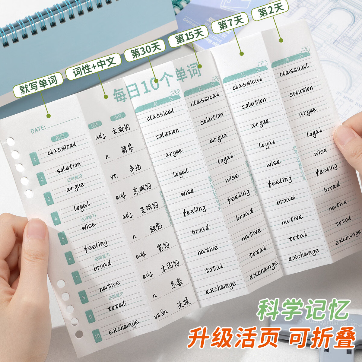 真彩艾宾浩斯英语记忆单词本*5本 23.8元 - 86线报