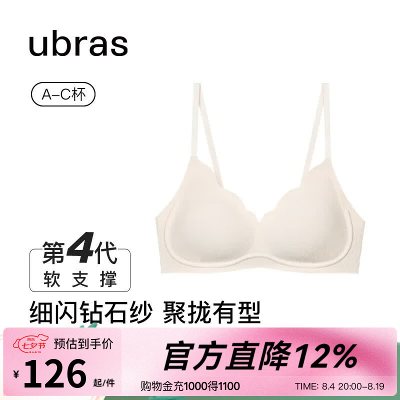 ubras软支撑花瓣杯文胸 118元，ubras羊绒堆堆领肌底衣 76元 - 86线报