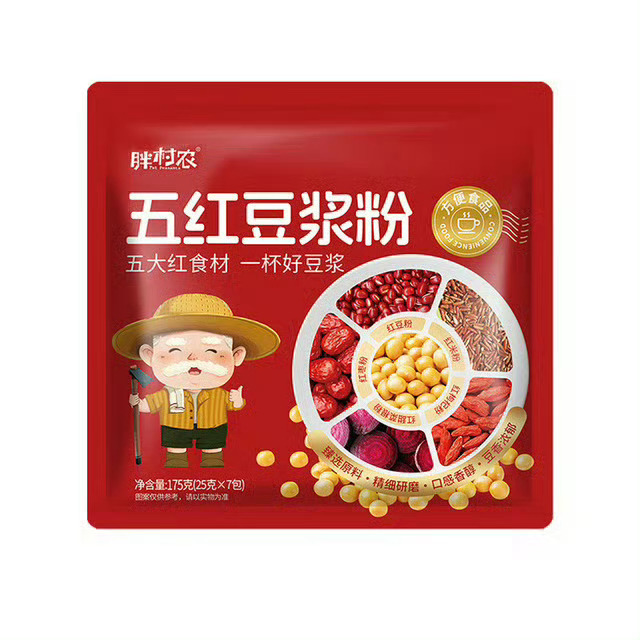 胖村农五红豆浆粉175g*3包 14.71元 - 86线报