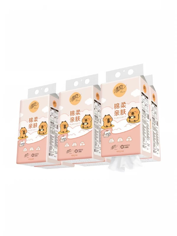 清风卡皮巴拉悬挂式抽纸250抽*10提 24.99元 - 86线报