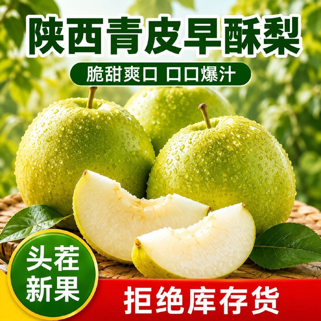 荔尊陕西头茬早酥梨5斤 5.9元 - 线报酷