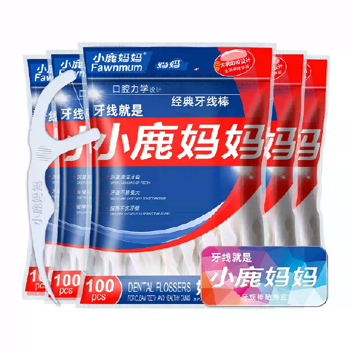 小鹿妈妈牙线棒800支 12.73元 - 86线报