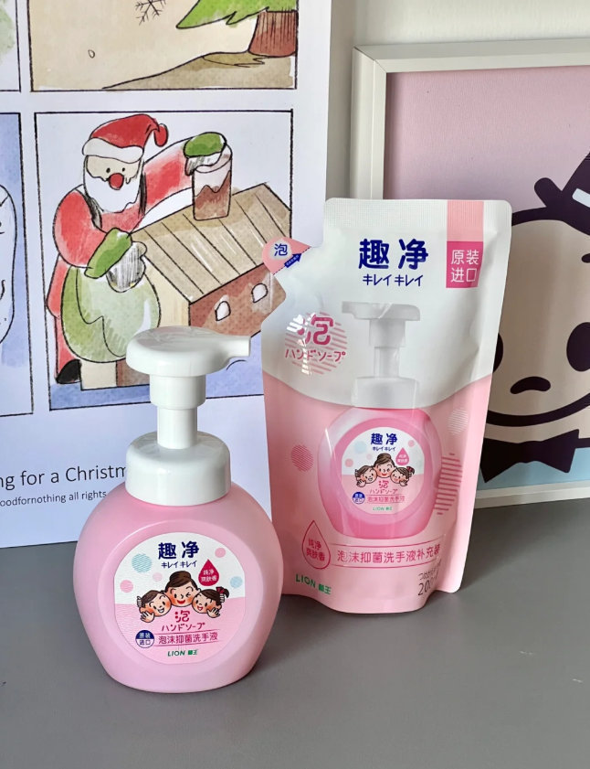 狮王趣净泡沫抑菌洗手液200ml*4袋 32元 - 折送网