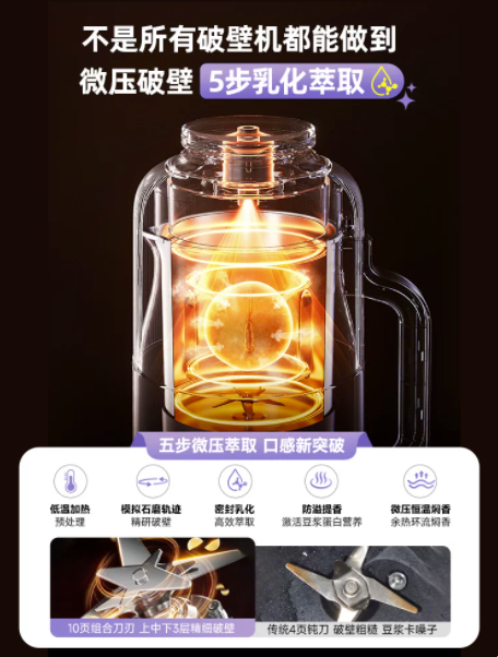 大宇低音豆浆破壁机1200ml 207.81元 - 线报酷 大宇低音豆浆破壁机1200ml 207.81元 - 线报酷