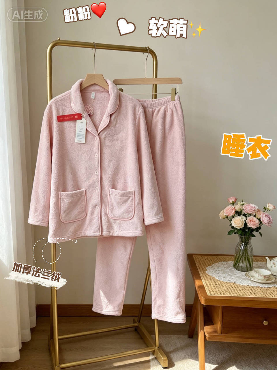 巨厚实珊瑚绒睡衣套装 59.9元 - 86线报 巨厚实珊瑚绒睡衣套装 59.9元 - 86线报