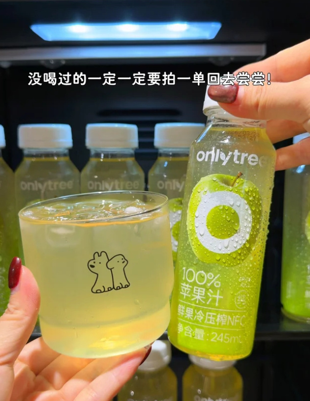Only Tree 100%鲜果冷榨苹果汁10瓶 24.9元 - 86线报