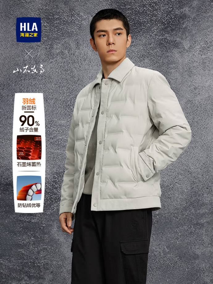 海澜之家羽绒服轻商务90绒 197.1元 - 86线报