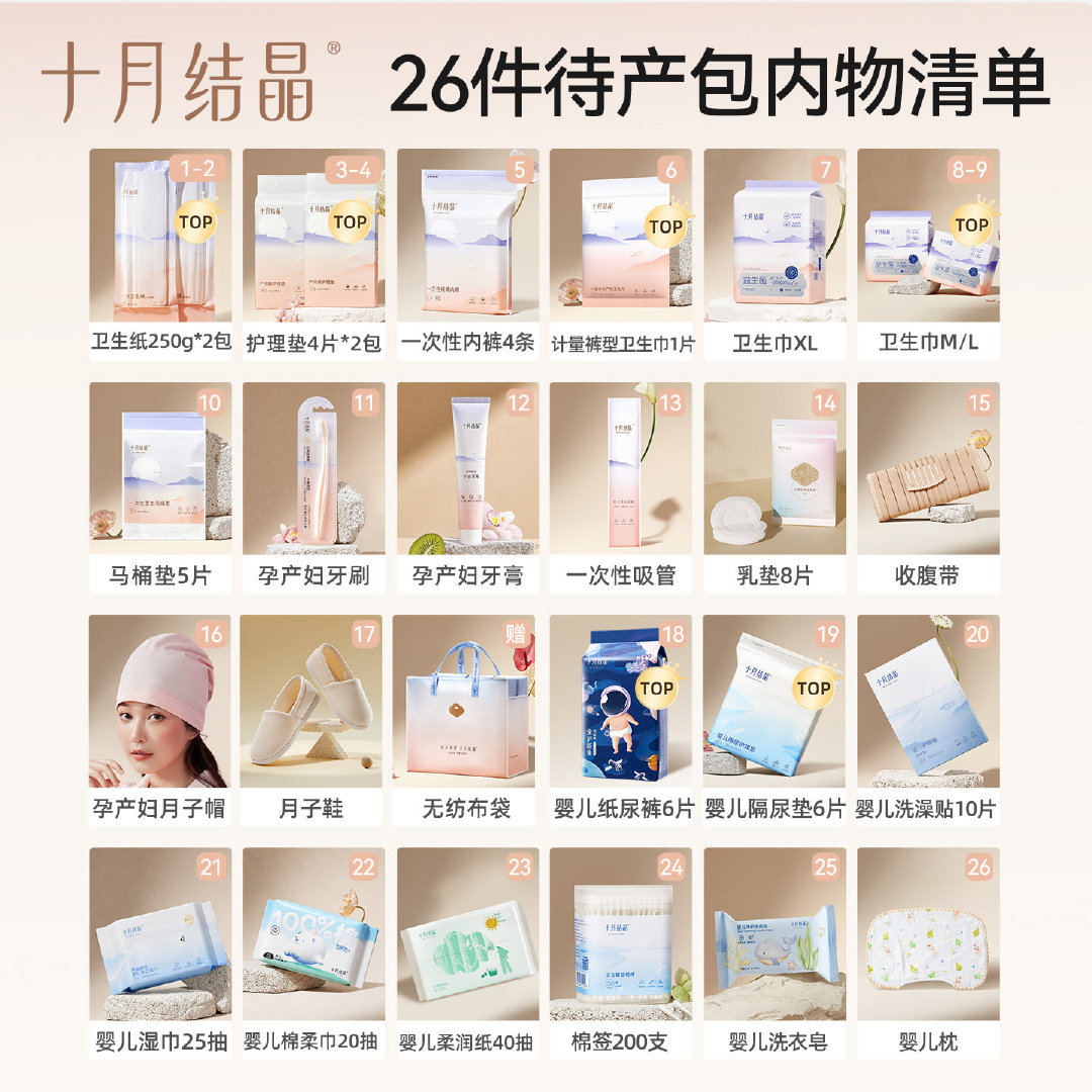十月结晶待产包入院全套母子组合 87.8元 - 86线报
