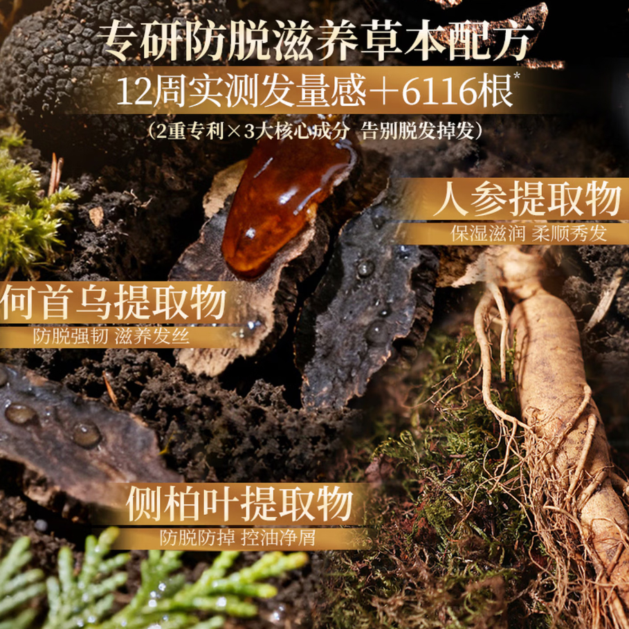 霸王何首乌固发防脱洗发水750ml 24.9元 - 86线报