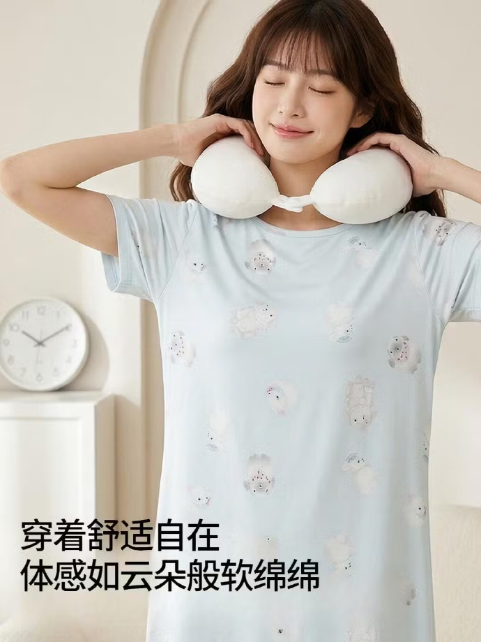香蜜闺秀短袖简约凉感家居服 25元，香蜜闺秀短袖甜美印花家居服 25元 - 86线报