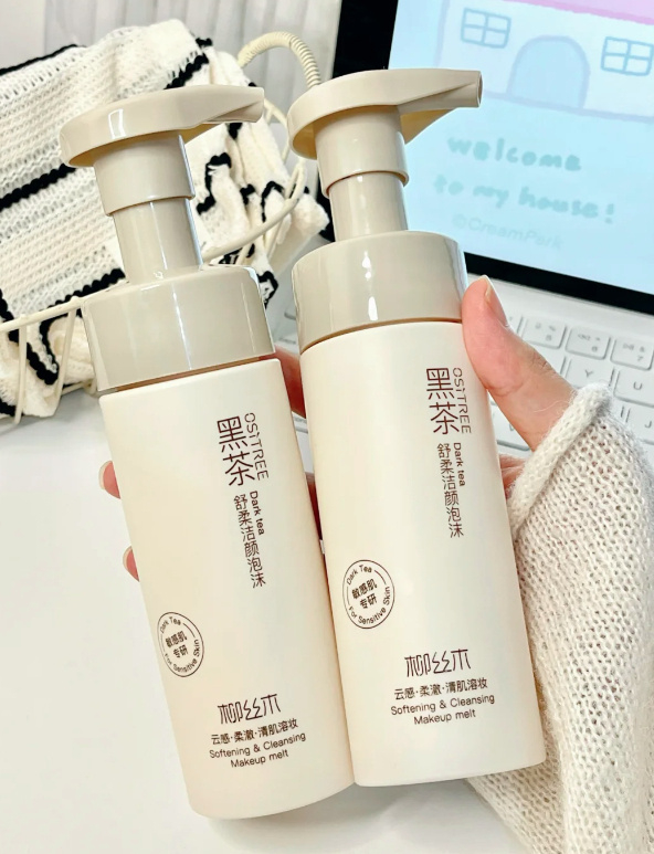 柳丝木黑茶氨基酸洁面慕斯泡沫*3瓶装 49元 - 86线报