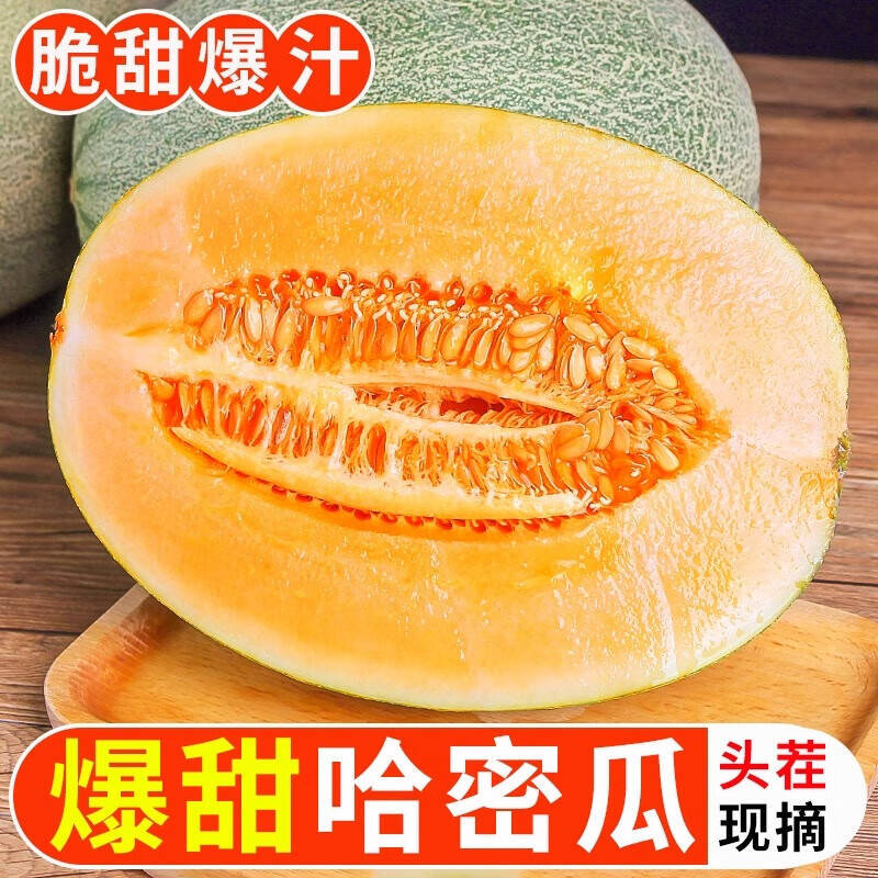 当季新鲜哈密瓜带箱5斤1-3个装 18.9元 - 86线报 当季新鲜哈密瓜带箱5斤1-3个装 18.9元 - 86线报