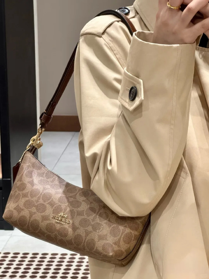 精致又好看的腋下包👜 🔥1070 Coach蔻驰 Caitlin腋下包 - 线报酷