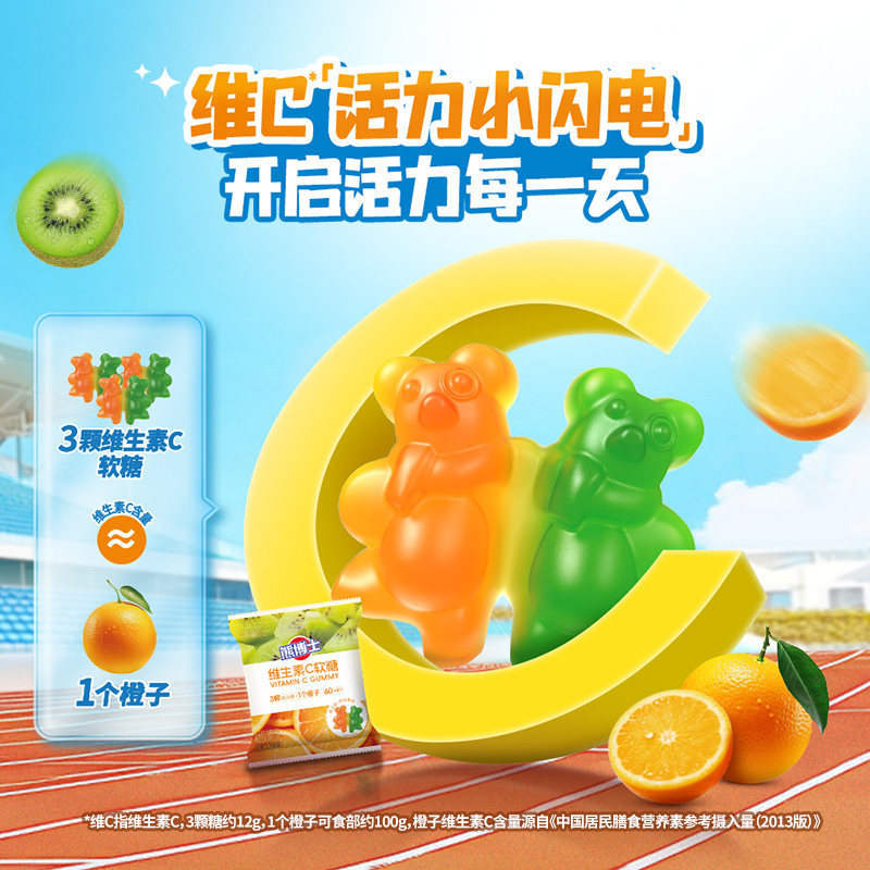 9.7 徐福记.熊博士每日软糖240g*3袋 折3.3/袋 效期到11月24号 - 86线报