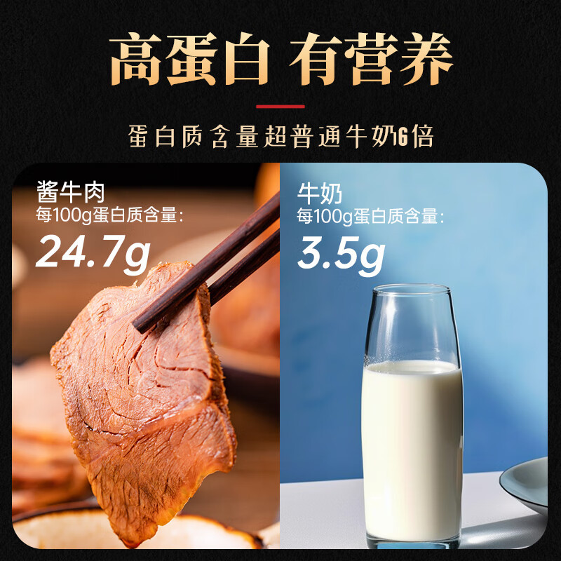 59.9元 食乐康内蒙酱牛肉150g×3袋 19.9/袋‼️ 老汤卤制 - 86线报