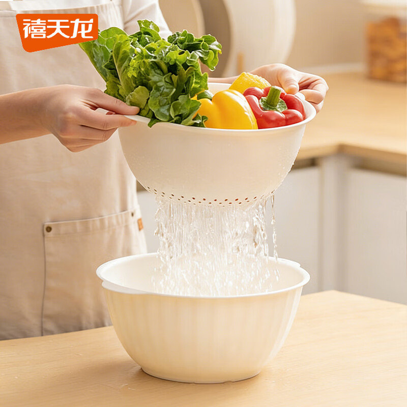 禧天龙双层沥水盆筛4.2L 8.92元，禧天龙喷倒两用油壶330ml 8.92元 - 86线报