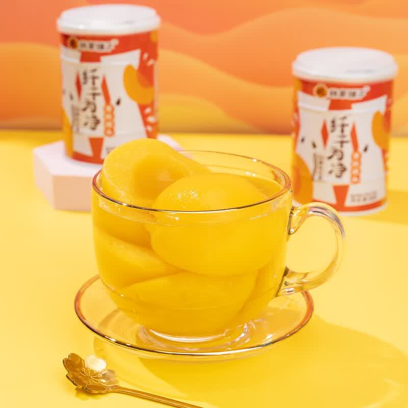 林家铺子纤干为净黄桃罐头400g*4罐 21.9元 - 86线报