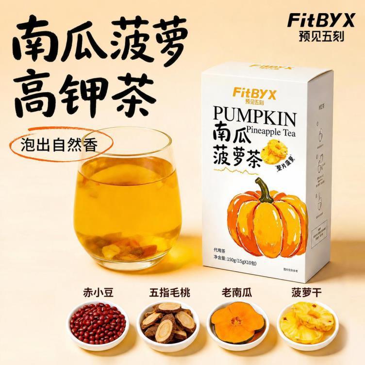 FIT BY X预见五刻南瓜菠萝茶150g/共10袋 49元 - 86线报