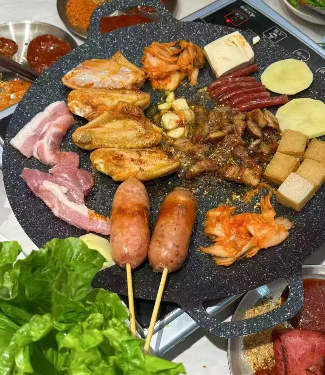 麦饭石烤肉盘2个 9.9元 - 线报酷