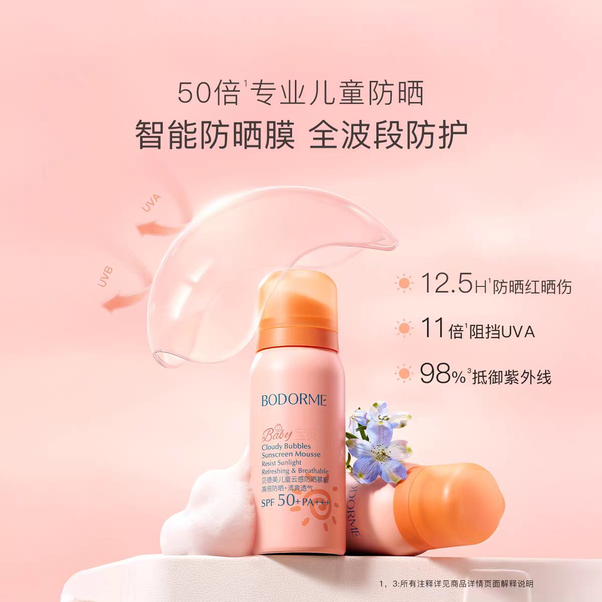 贝德美儿童防晒慕斯50ml 29元 - 线报酷