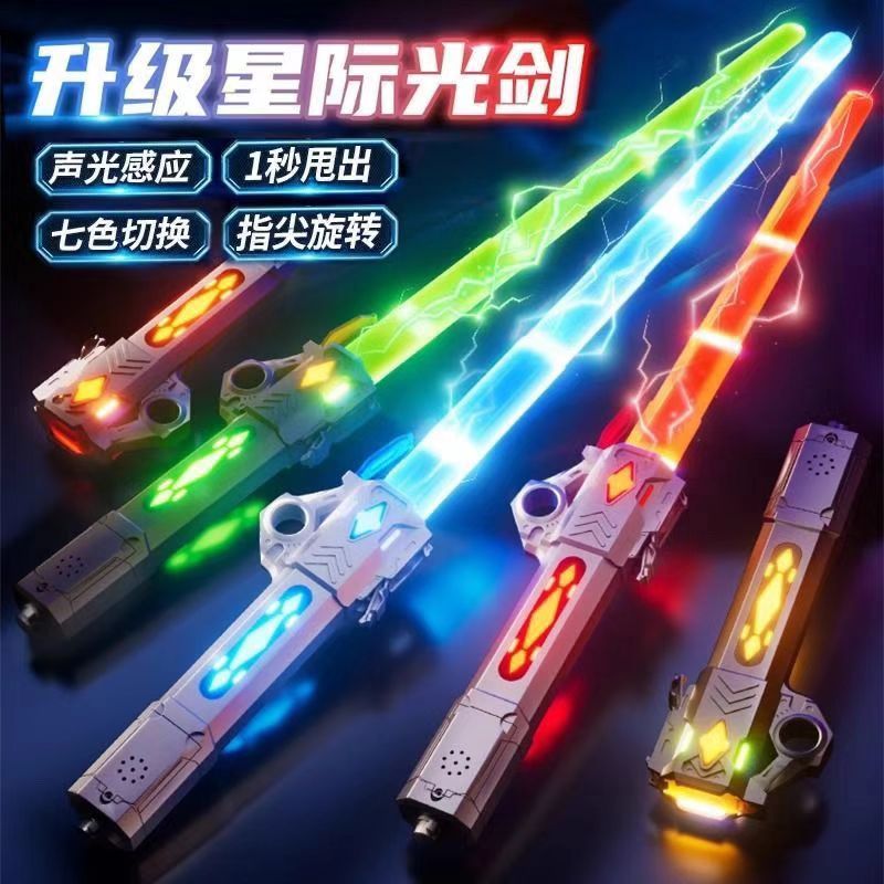 七彩激光光剑伸缩双头二合一七色切换 7.9元 - 折送网