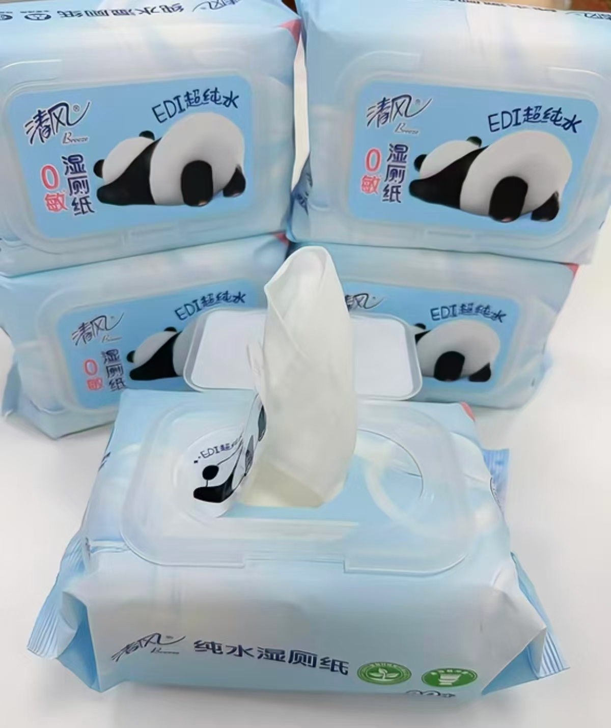 清风纯水湿厕纸80抽✘5包 27元 - 线报酷