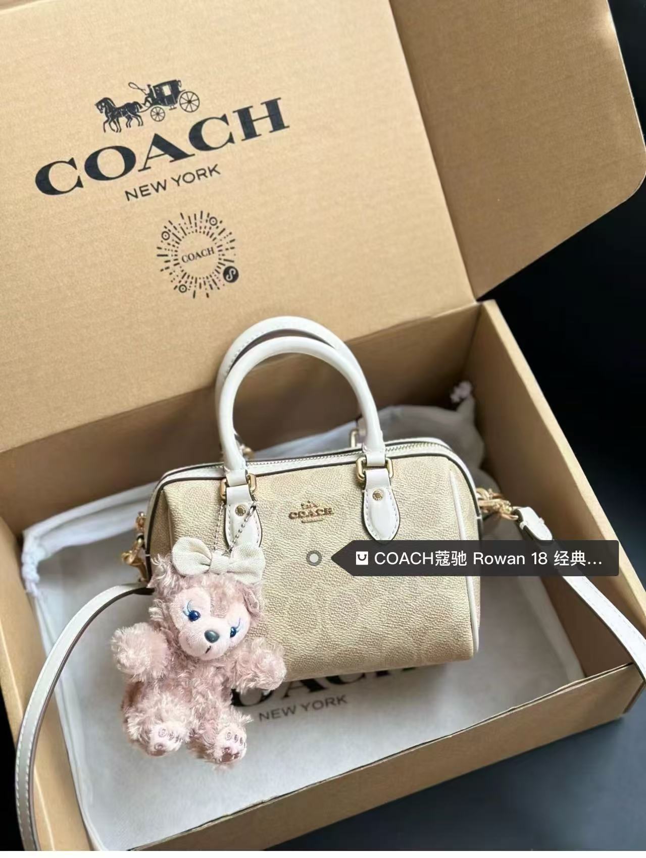 Coach蔻驰迷你波士顿包老花 944元 - 86线报 Coach蔻驰迷你波士顿包老花 944元 - 86线报