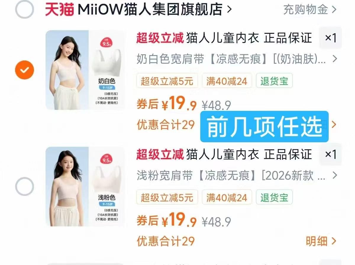 猫人少女文胸 19.9元 - 86线报