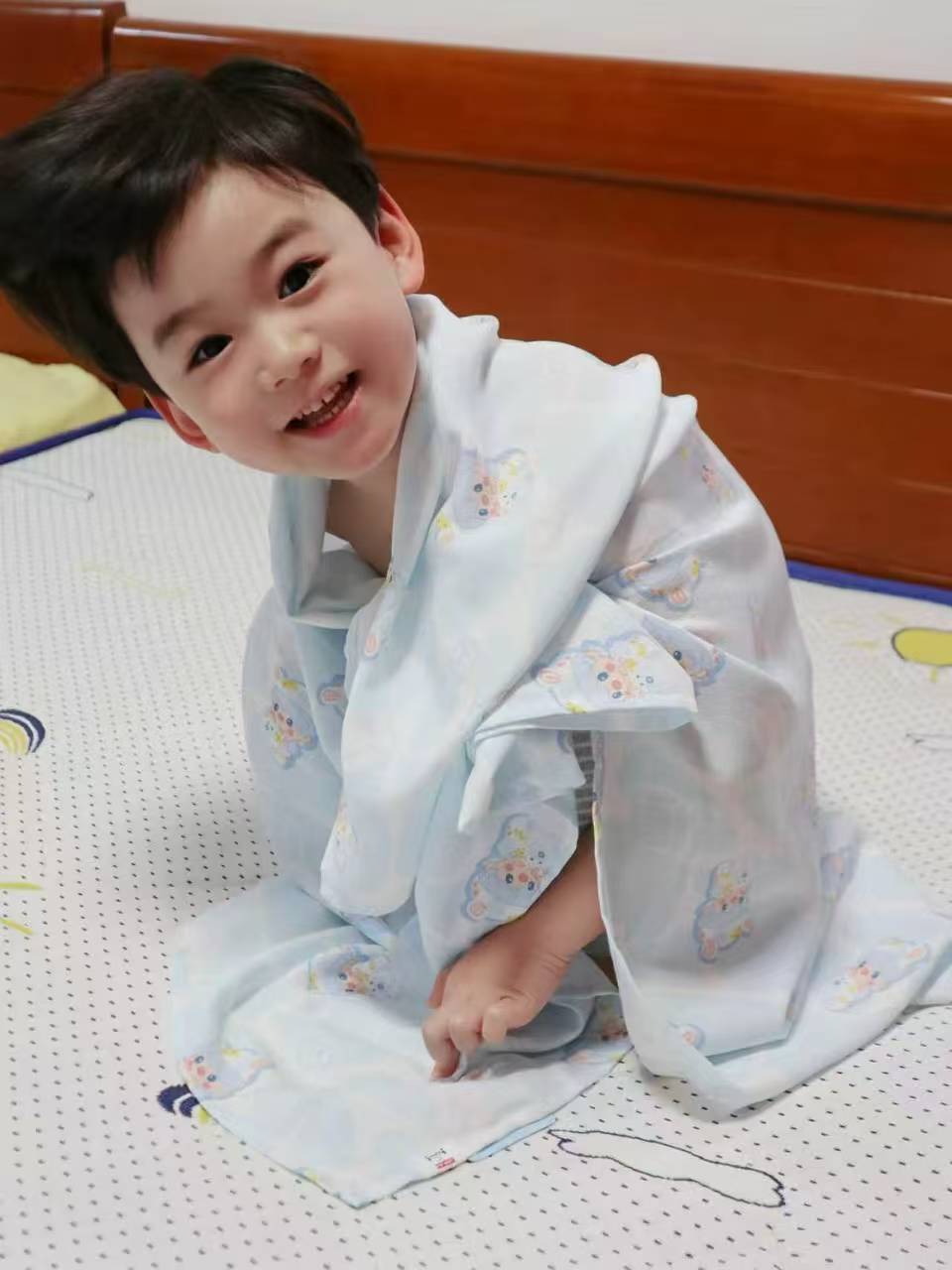 ibaby双层纱布浴巾任选花色 49元 - 线报酷
