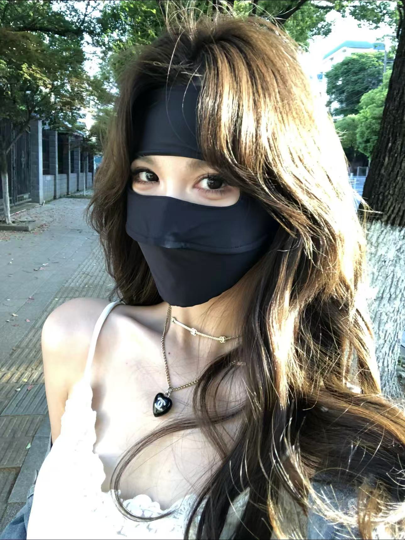 觅橘全脸防晒面罩 15元 - 线报酷