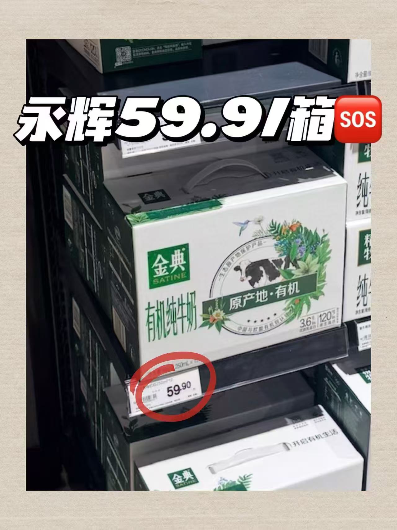 伊利金典有机纯牛奶24盒整箱 48元 - 线报酷
