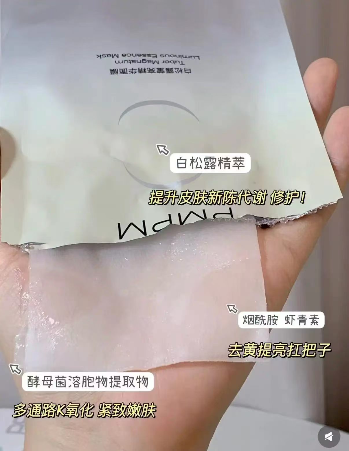PMPM白松露精华面膜10片 16.85元 - 86线报
