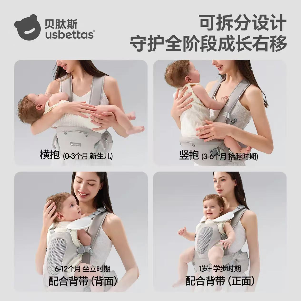 贝肽斯前抱式减压款腰凳 126.3元 - 86线报