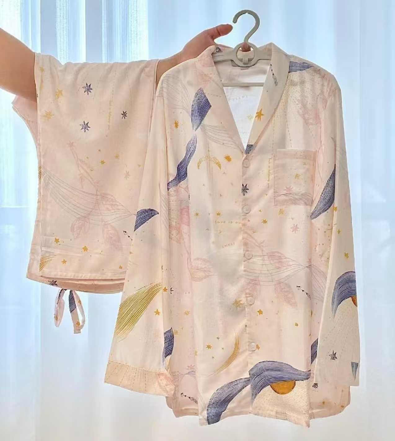 嫚熙牛油果纱罗月子服上衣+裤子 113.9元 - 86线报