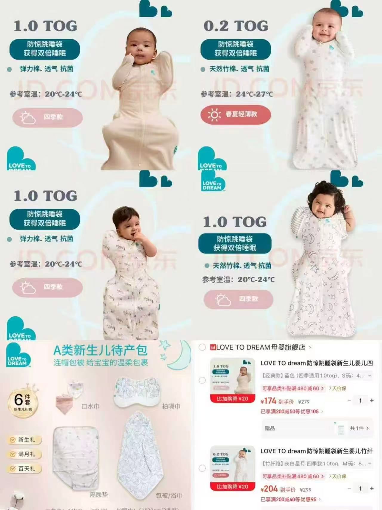 LOVE TO dream新生儿待产包隔尿垫*1+拍嗝巾*2+包被*1+口水巾*2条 144元 - 86线报 LOVE TO dream新生儿待产包隔尿垫*1+拍嗝巾*2+包被*1+口水巾*2条 144元 - 86线报