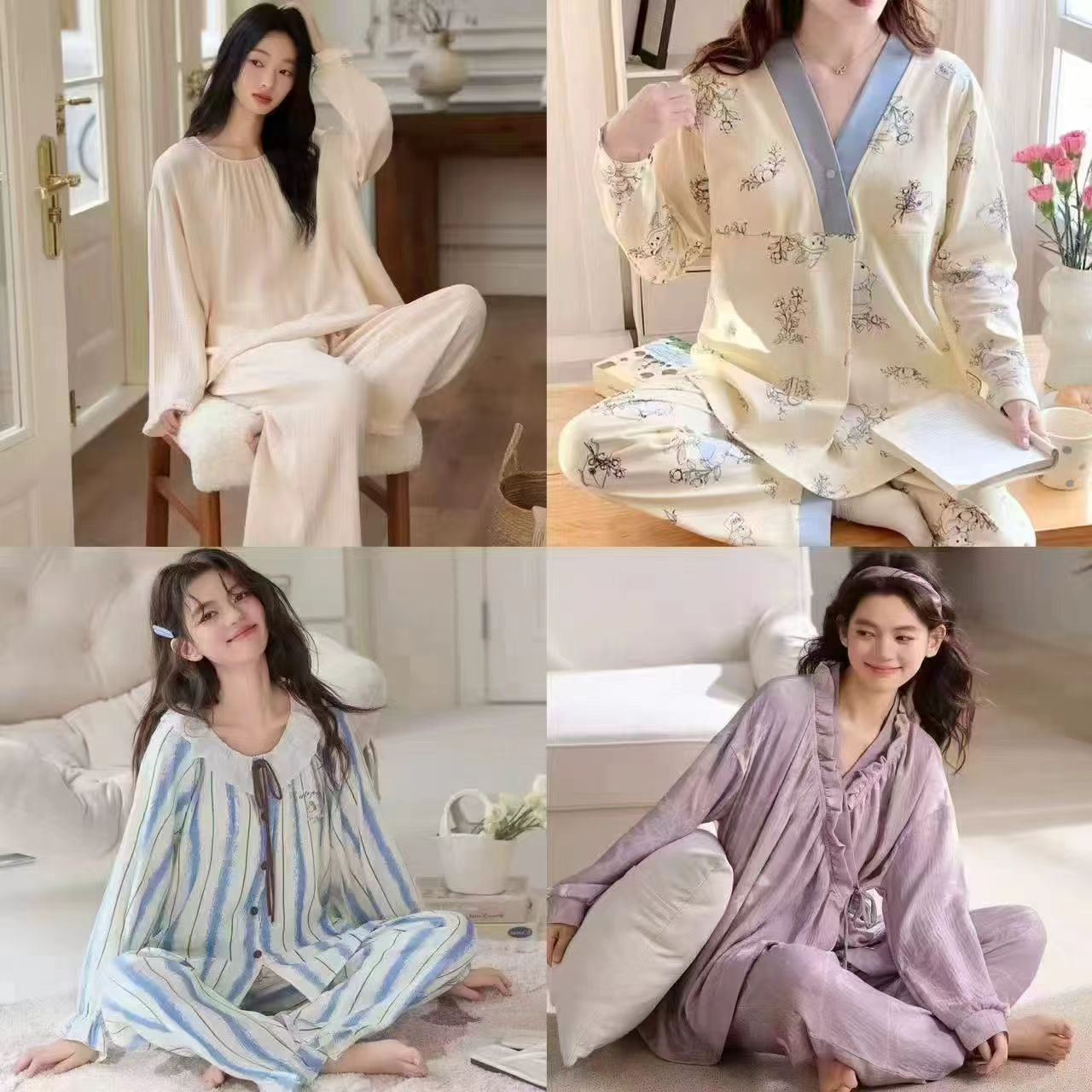 婧麒纯色圆领款 59.9元，婧麒自带胸垫款 65.9元，婧麒系带翻领款 69.9元 - 86线报
