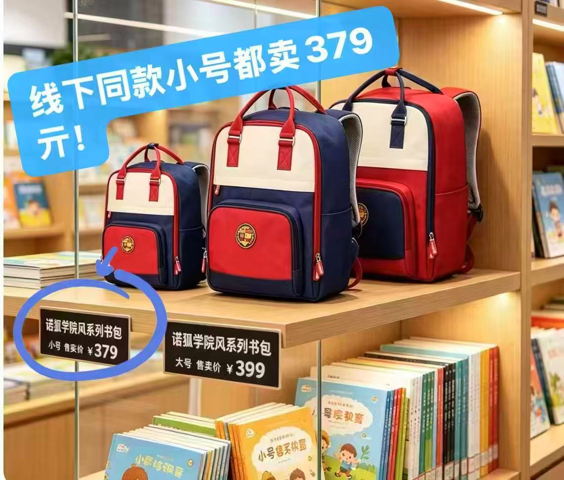 诺狐学院风学生书包 57.9元 - 86线报