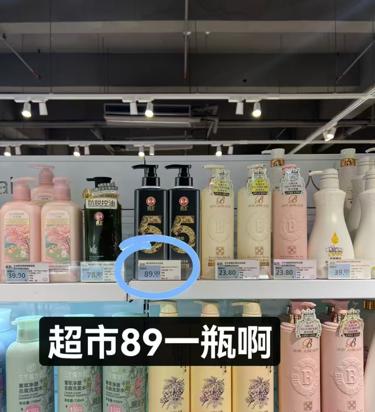 霸王五黑灵芝首乌洗发水500ml 29元 - 86线报