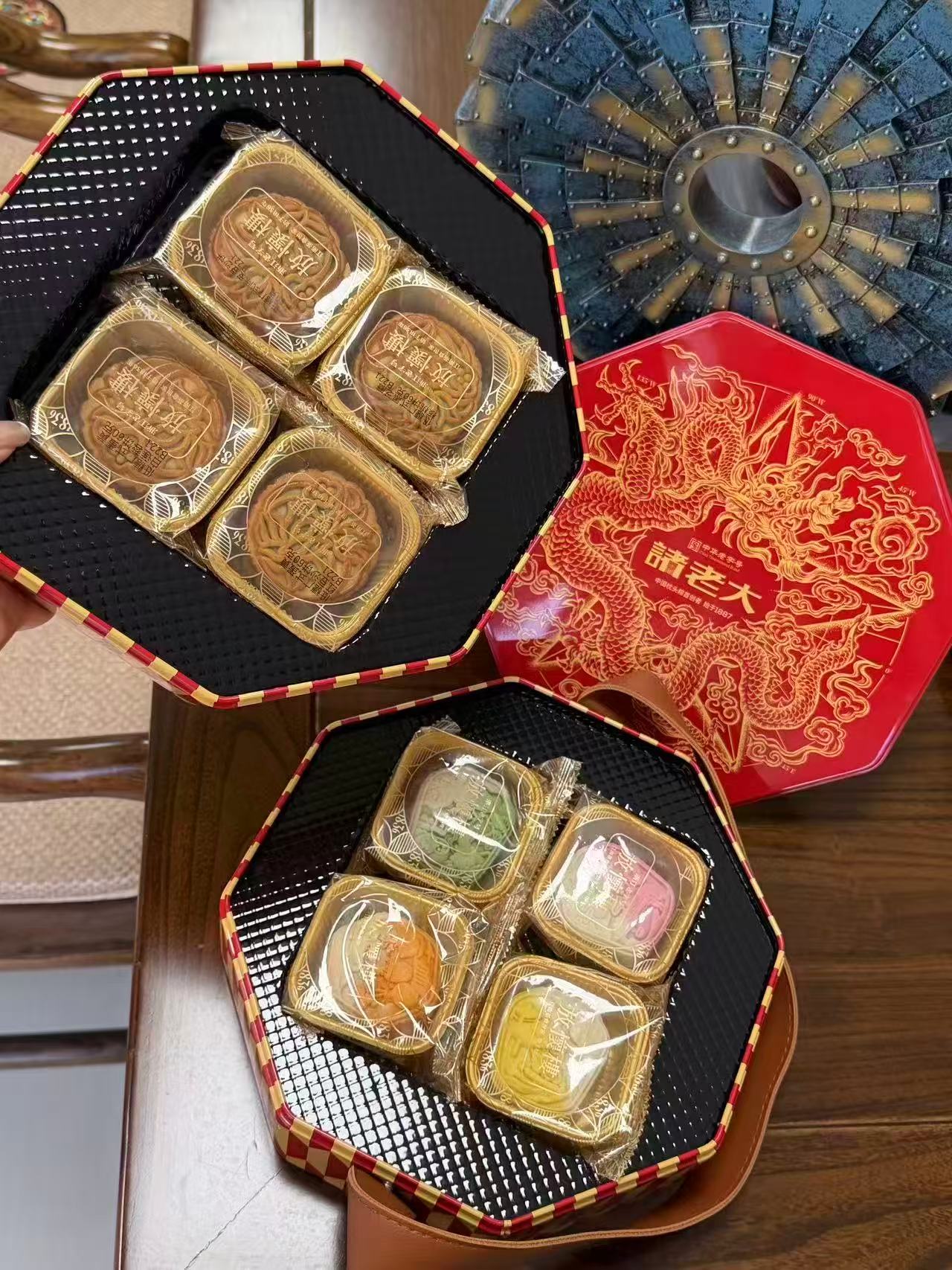 诸老大放怀楼月饼礼盒8饼8味480g 53.9元 - 86线报
